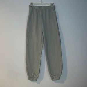 Sage green sweatpants